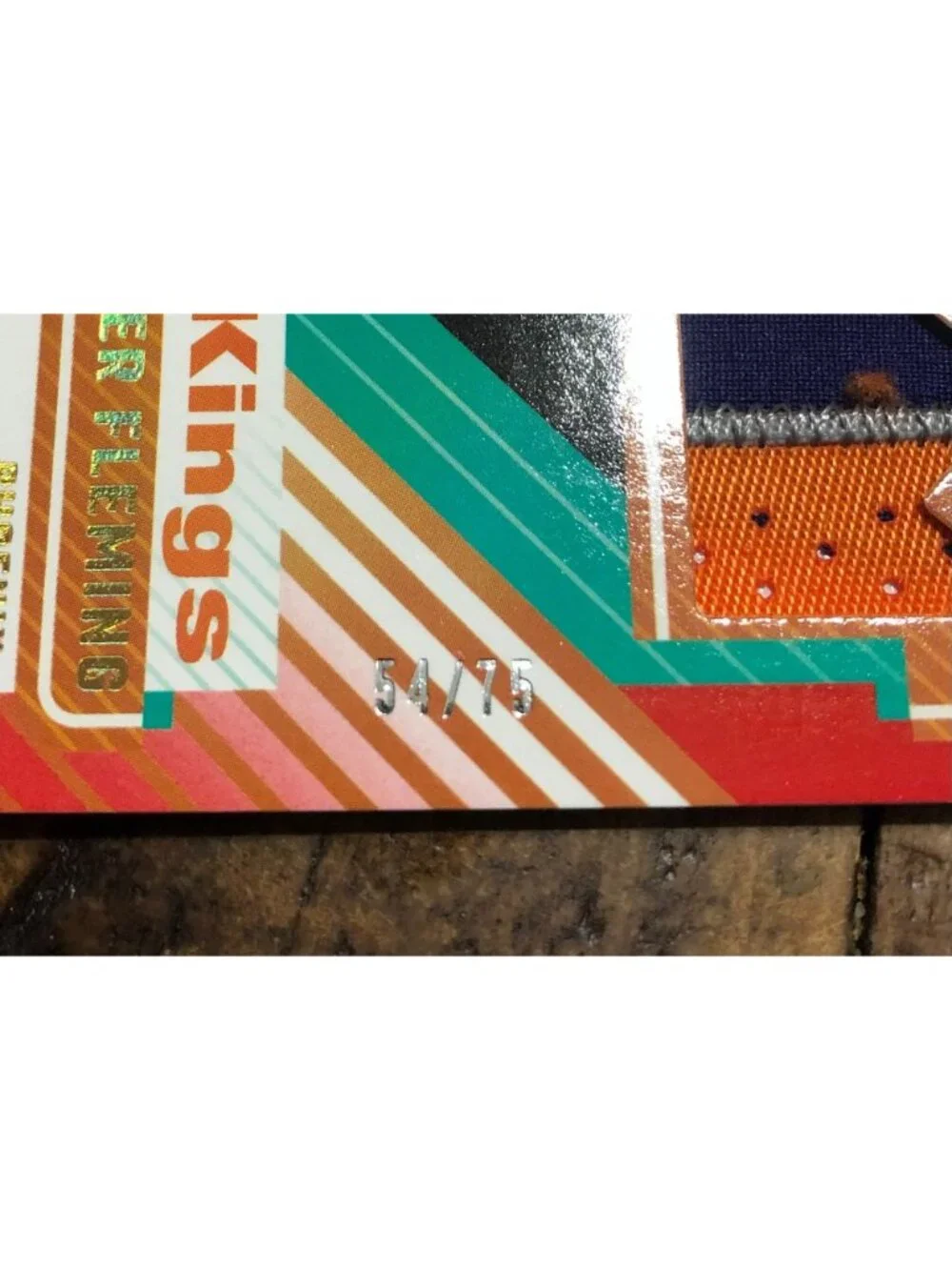 Panini Donruss 2025-26 Rasheer Fleming Jersey Kings JK-RFS RC Memorabilia 54/75